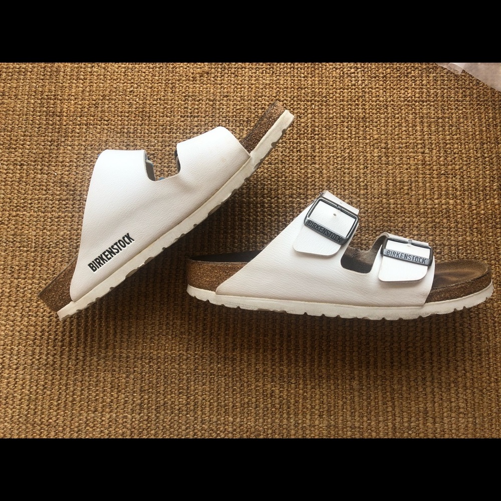 White Arizona Birkenstock’s